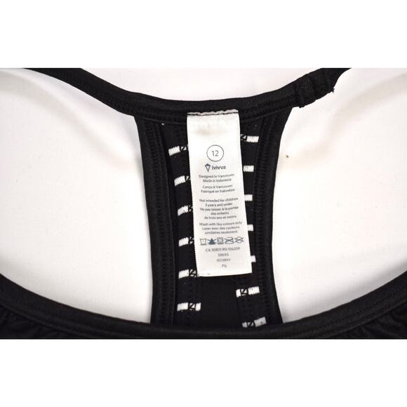 Ivivva Lululemon Girls Double Dutch Layer Tank Top Black Size 12 - Picture 3 of 5